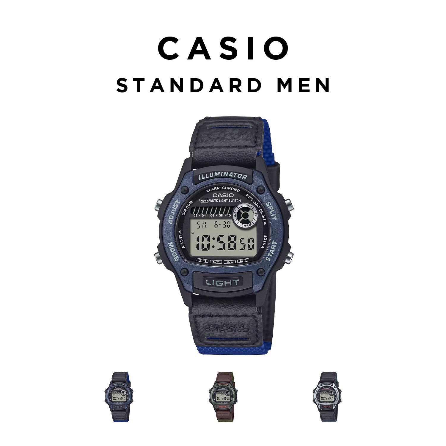 CASIO カシオ W-220HF デジタル メンズ 腕時計