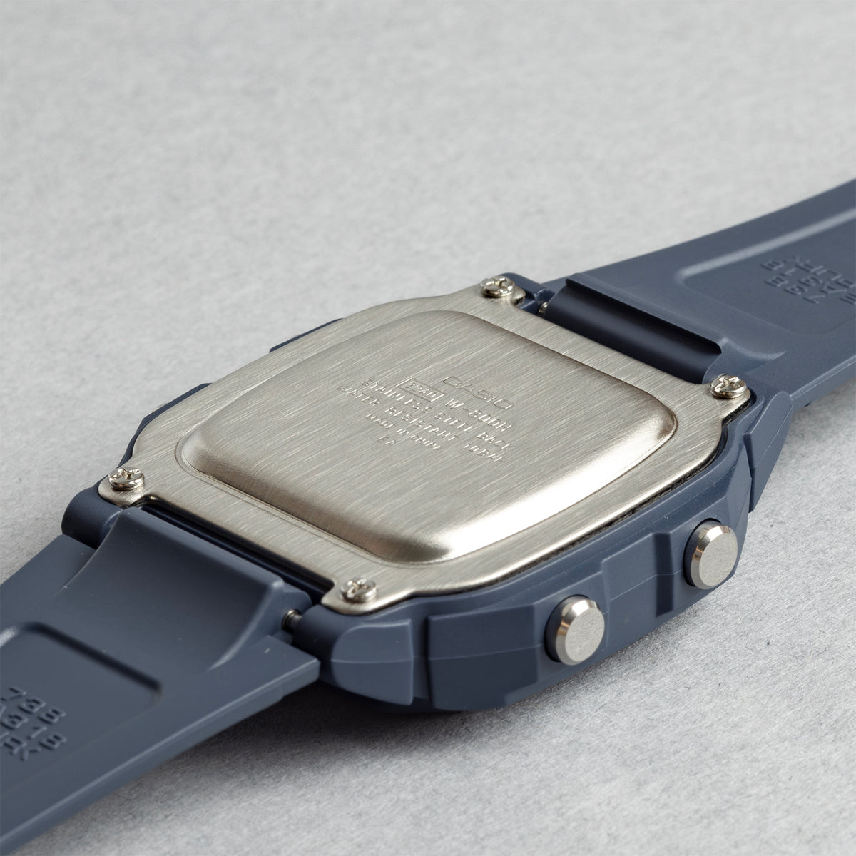 CASIO カシオ W-800H-2A ブルー ブラック文字盤 デジタル メンズ 腕時計 ケースバック