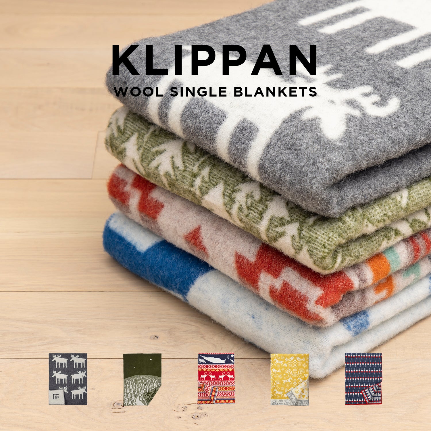 KLIPPAN WOOL SINGLE BLANKETS ブランケット wool_single_blankets_1