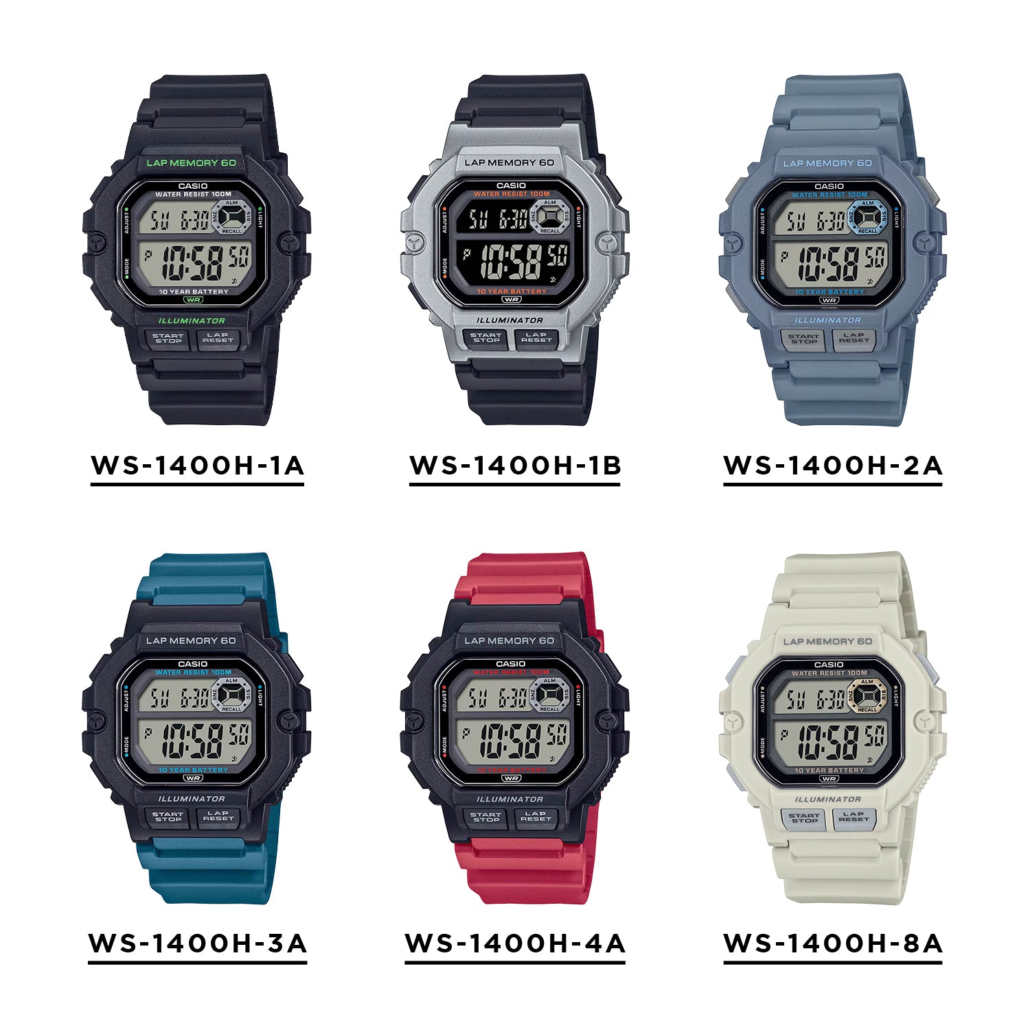 Casio Sports Men <br>WS-1400H*