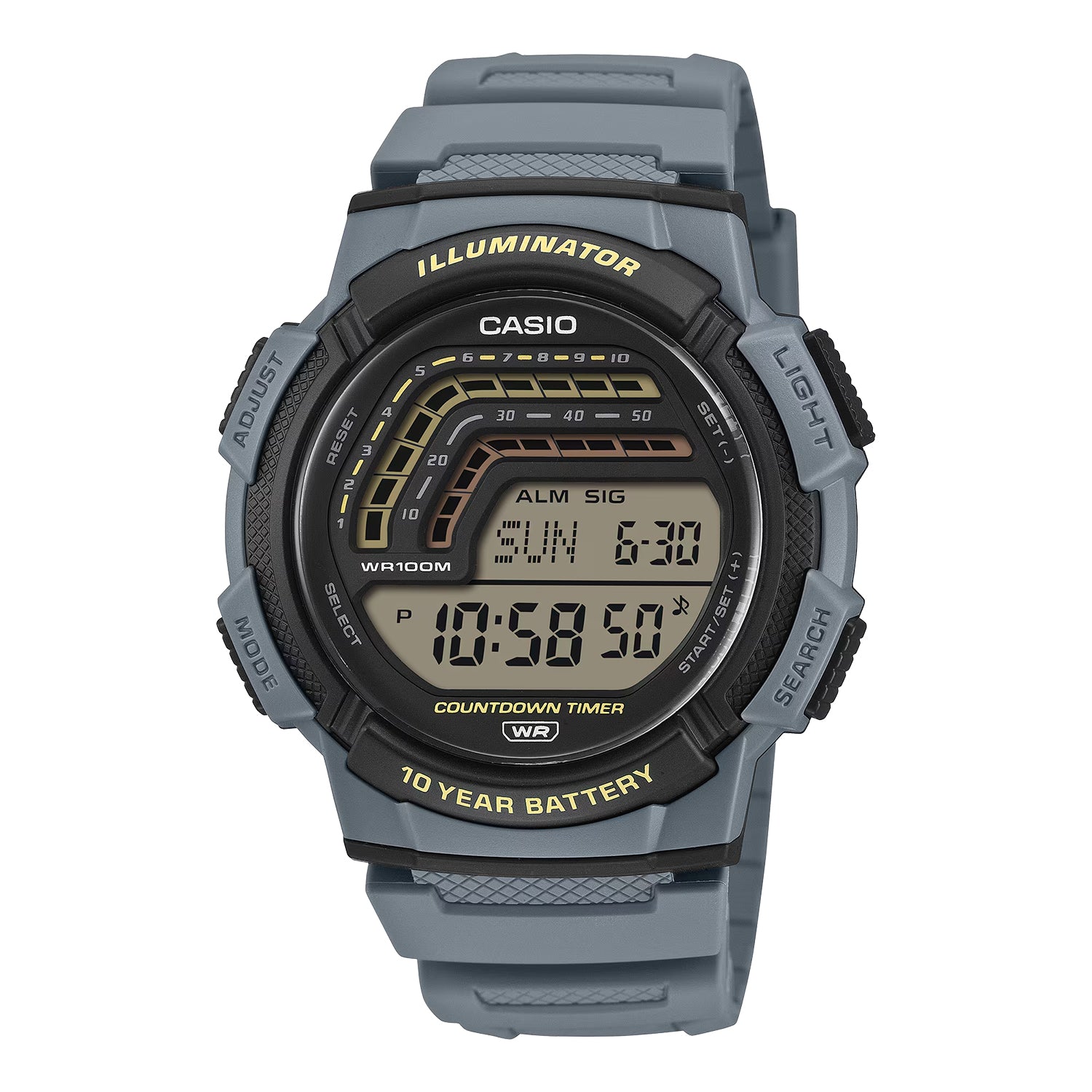 CASIO カシオ WS-1800-2A ブルー ブラック文字盤 デジタル メンズ 腕時計