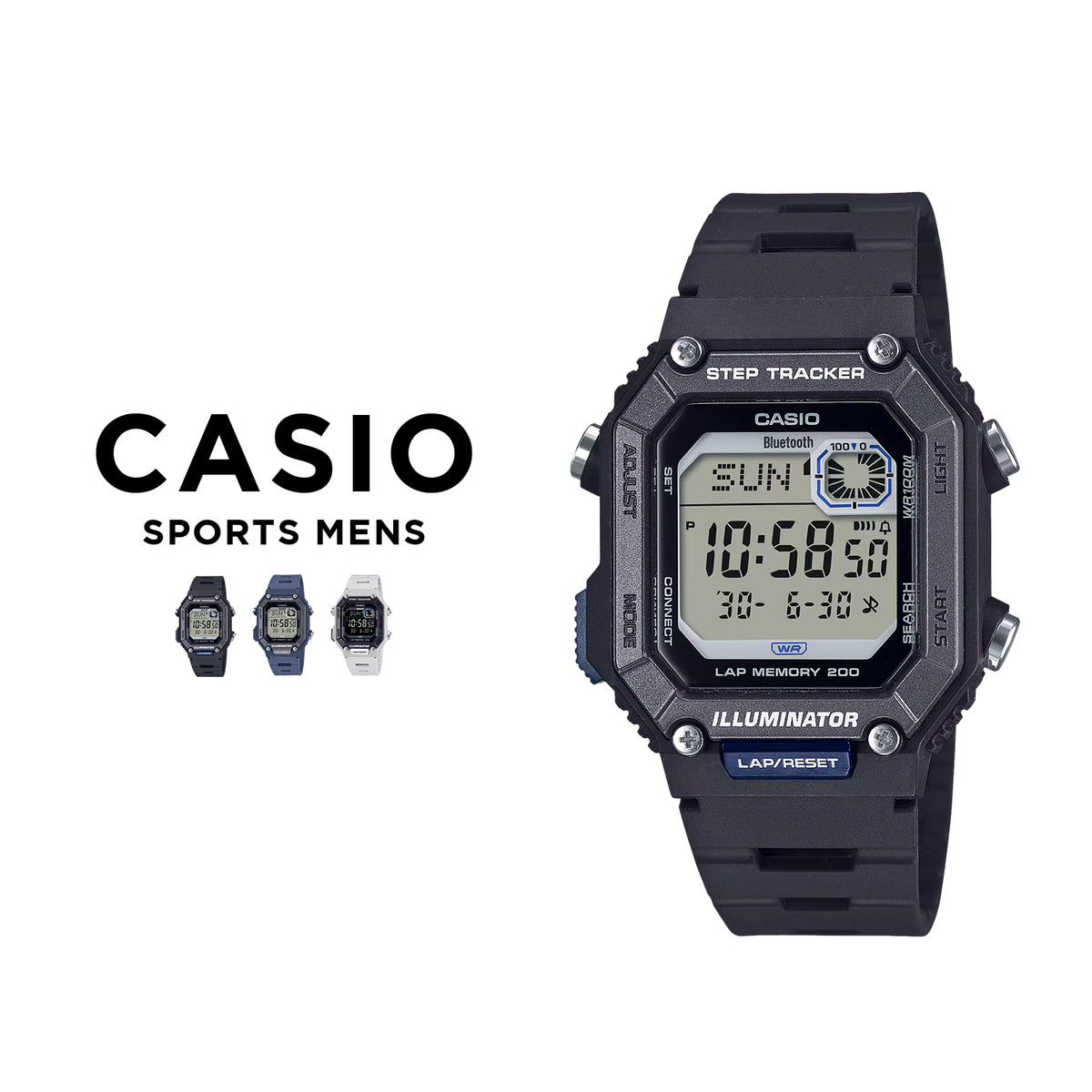CASIO カシオ WS-B1000 メンズ 腕時計 10気圧防水 10年保証