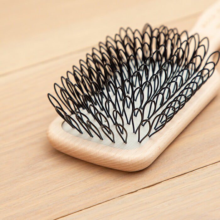 ACCAKAPPAアッカカッパプロテクションヘアブラシブラシくしナイロン天然ゴムスカルプマッサージ