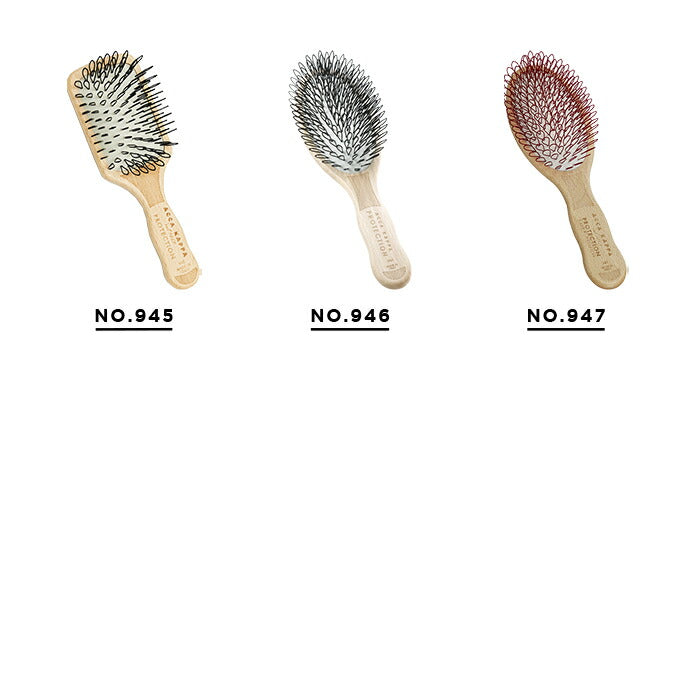 ACCAKAPPAアッカカッパプロテクションヘアブラシブラシくしナイロン天然ゴムスカルプマッサージ