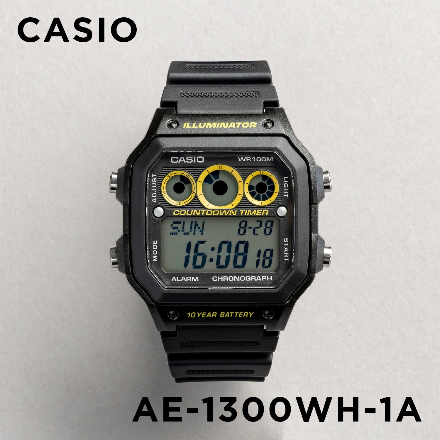 CASIO カシオ AE-1300WH-1A ブラック ブラック文字盤 デジタル ユニセックス 腕時計
