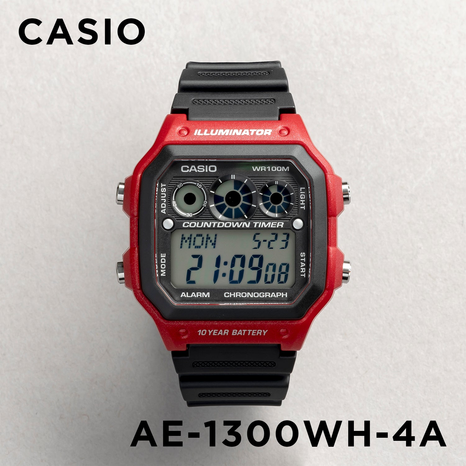 CASIO カシオ AE-1300WH-4A ブラック ブラック文字盤 デジタル ユニセックス 腕時計