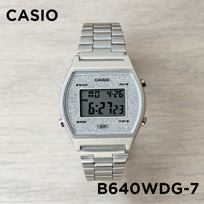 【10年保証】【日本未発売】CASIOカシオスタンダードB640WDG-7腕時計時計ブランドメンズレディースキッズ子供男の子女の子チープカシオチプカシデジタル日付カレンダーシルバー海外モデルギフトプレゼント