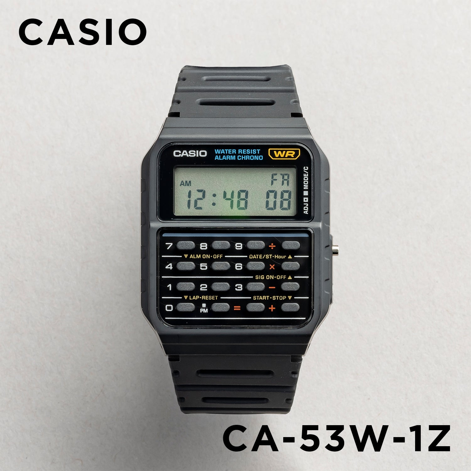 CASIO カシオ CA-53W-1Z ブラック ブラック文字盤 デジタル メンズ 腕時計