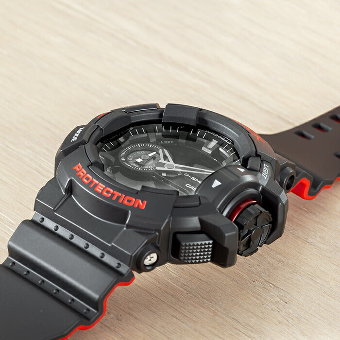 CASIOG-SHOCKBLACK&REDSERIESカシオG-ショックブラック&レッドシリーズGA-400HR-1A腕時計メンズジーショックアナデジ防水ブラック黒レッド赤