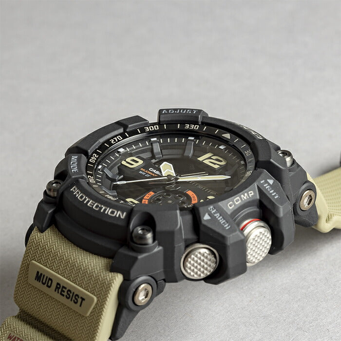 【10年保証】CASIOG-SHOCKカシオGショックマッドマスターGG-1000-1A5腕時計時計ブランドメンズキッズ子供男の子アナデジ日付カレンダー防水ブラック黒ベージュギフトプレゼント