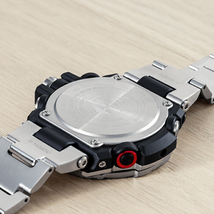 【10年保証】CASIOG-SHOCKカシオGショックGスチールGST-B100D-1A腕時計時計ブランドメンズキッズ子供男の子クロノグラフアナログソーラーブルートゥース日付カレンダー防水ブラック黒シルバーギフトプレゼント