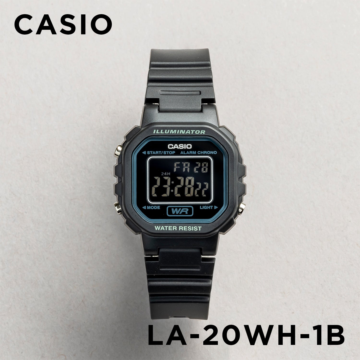 CASIO カシオ LA-20WH-1B ブラック ブラック文字盤 デジタル レディース 腕時計