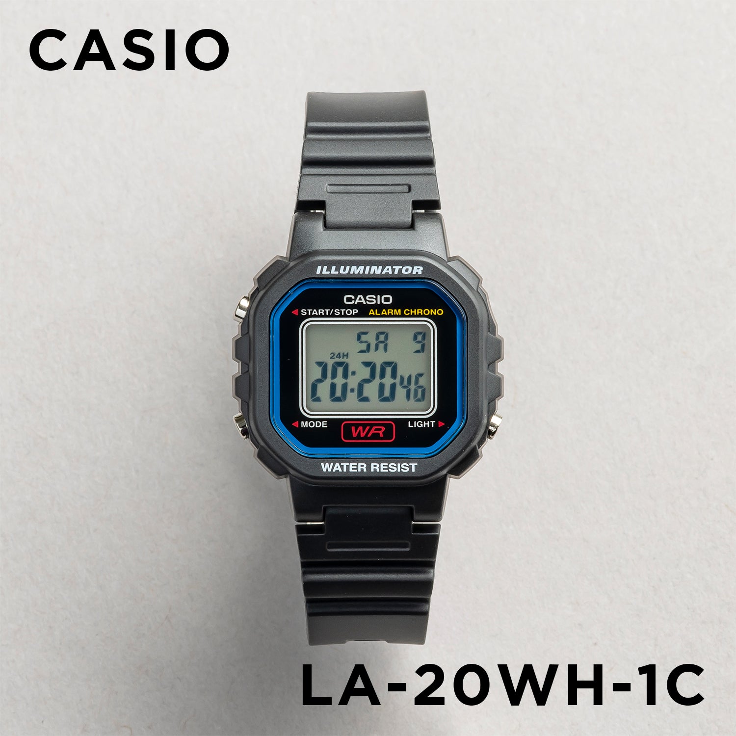 CASIO カシオ LA-20WH-1C ブラック ブラック文字盤 デジタル レディース 腕時計