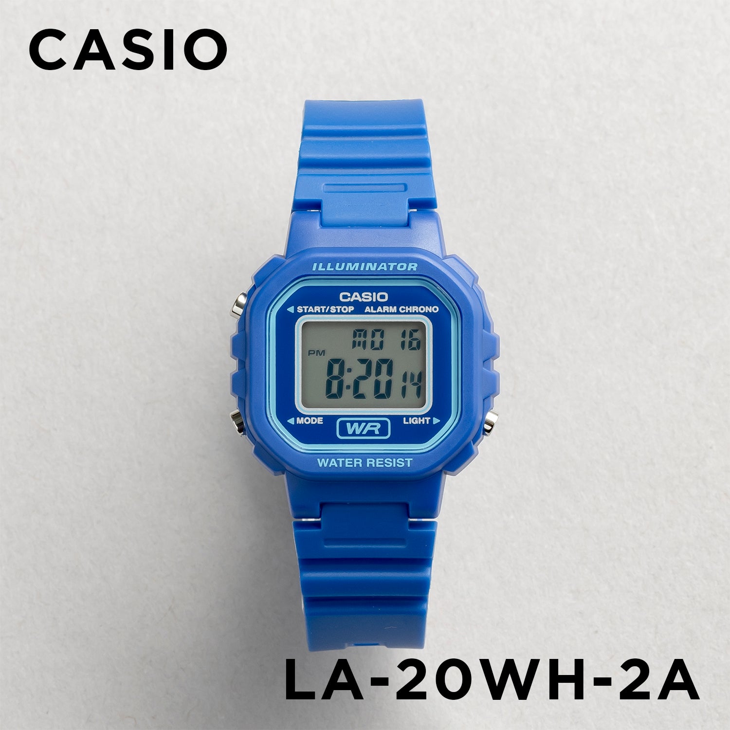 CASIO カシオ LA-20WH-2A ブルー ブルー文字盤 デジタル レディース 腕時計