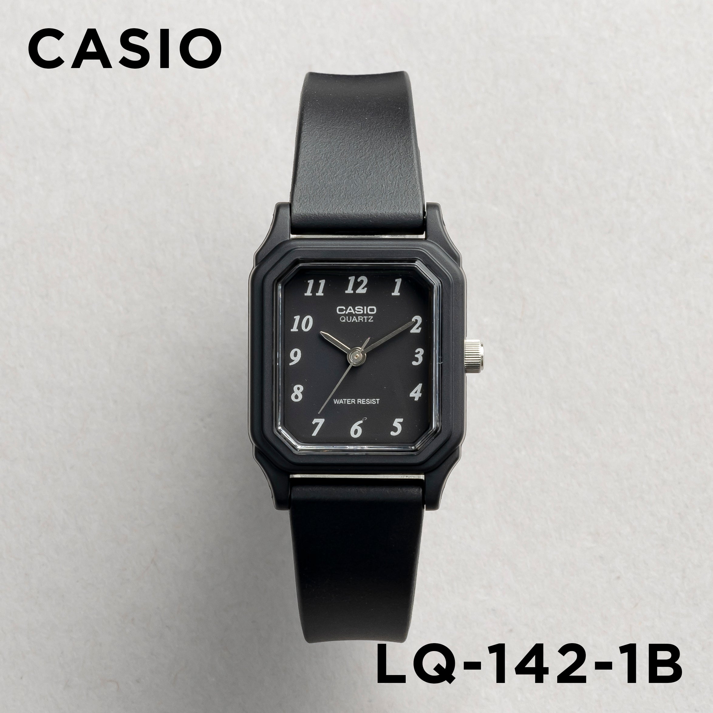 CASIO カシオ LQ-142-1B ブラック ブラック文字盤 アナログ レディース 腕時計