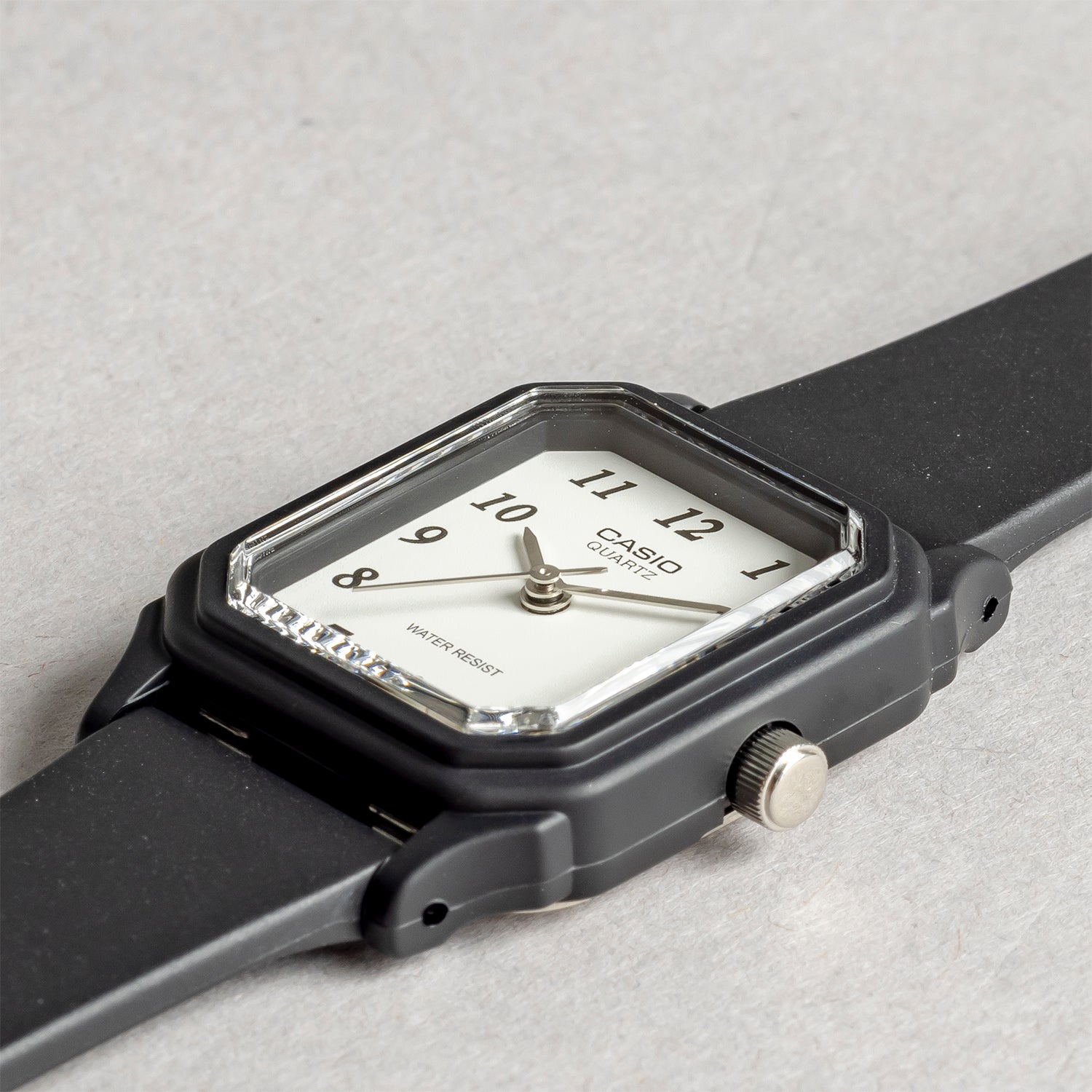 CASIO カシオ LQ-142-7B ブラック ホワイト文字盤 アナログ レディース 腕時計