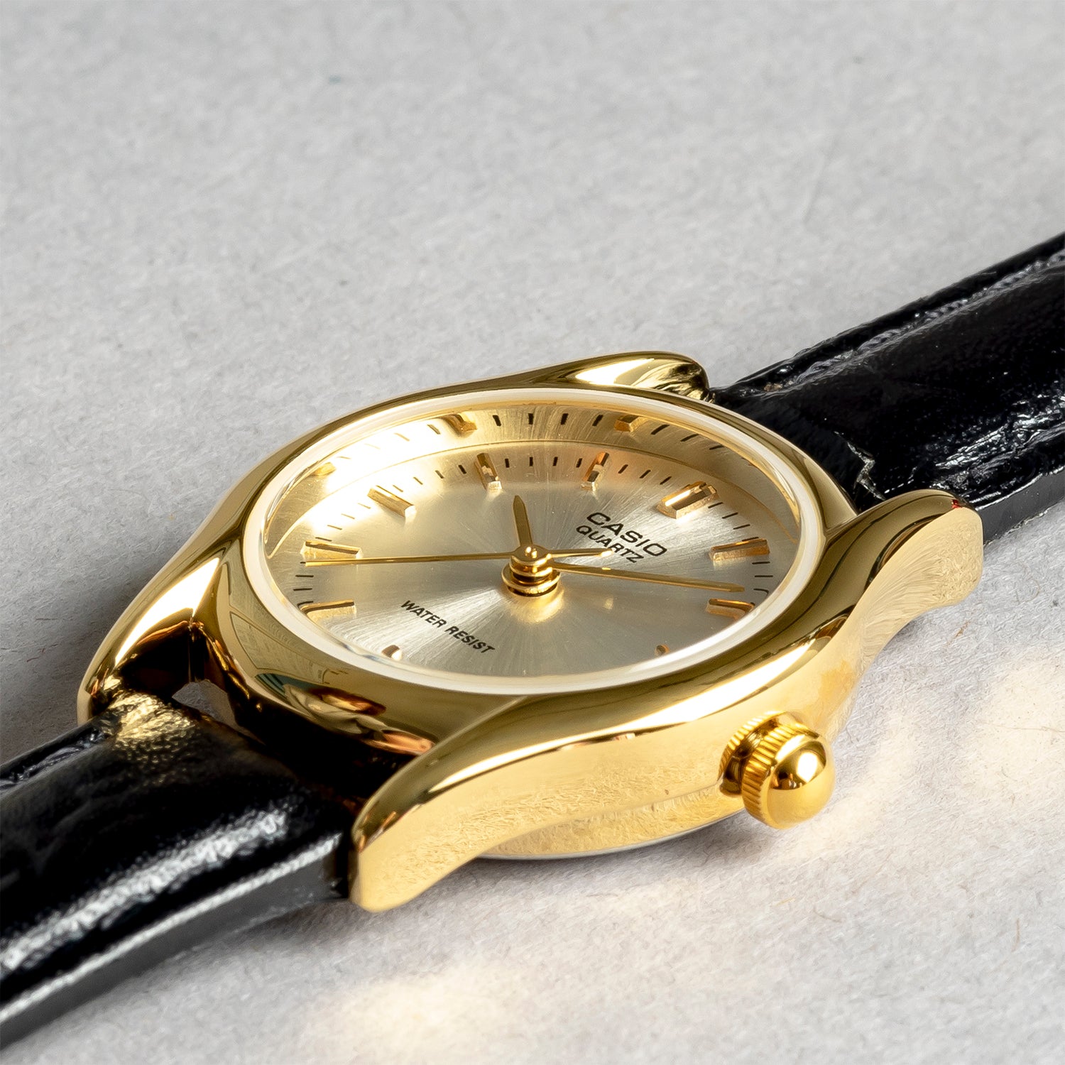 CASIO カシオ LTP-1094Q-7A ブラック シルバー文字盤 アナログ レディース 腕時計