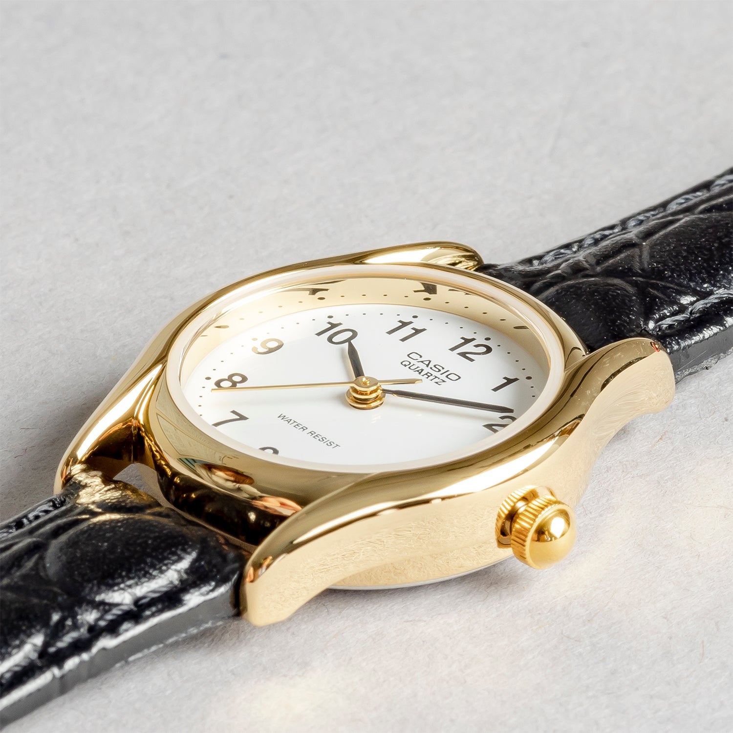 CASIO カシオ LTP-1094Q-7B1 ブラック ホワイト文字盤 アナログ レディース 腕時計