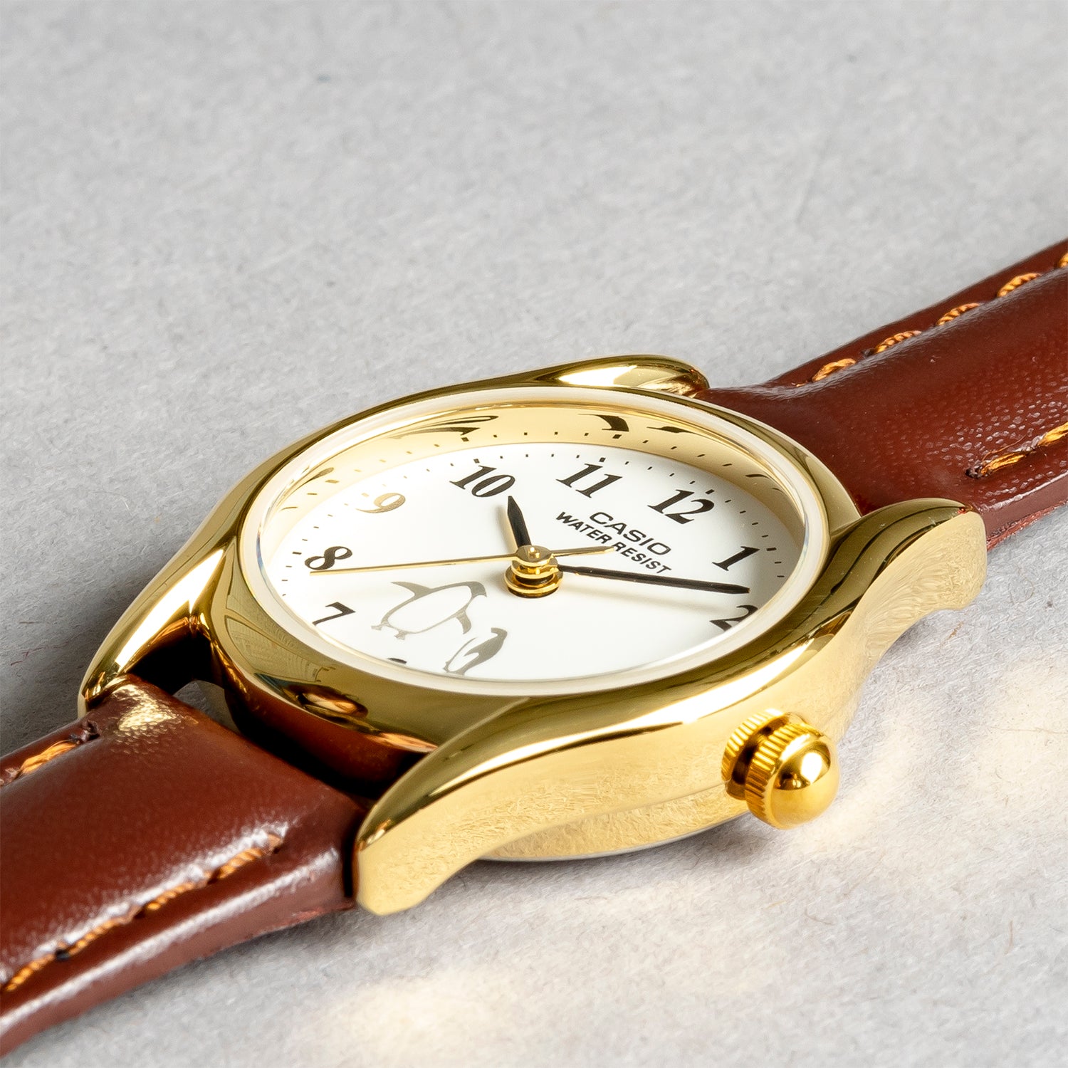 CASIO カシオ LTP-1094Q-7B6 ブラウン ホワイト文字盤 アナログ レディース 腕時計