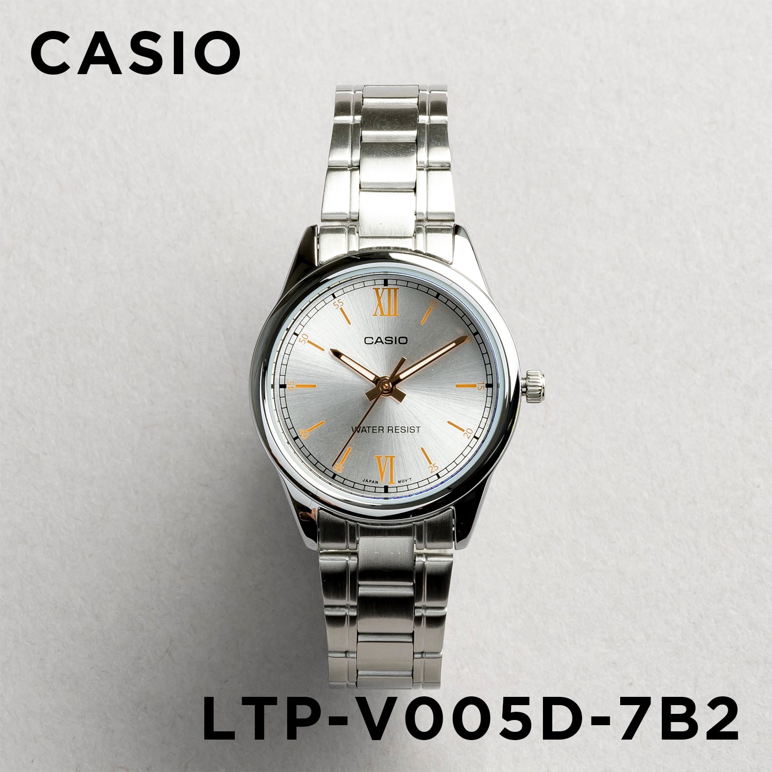 CASIO カシオ LTP-V005D-7B2 シルバー シルバー文字盤 アナログ レディース 腕時計