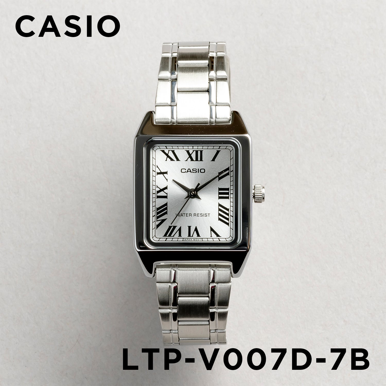 CASIO カシオ LTP-V007D-7B シルバー シルバー文字盤 アナログ レディース 腕時計
