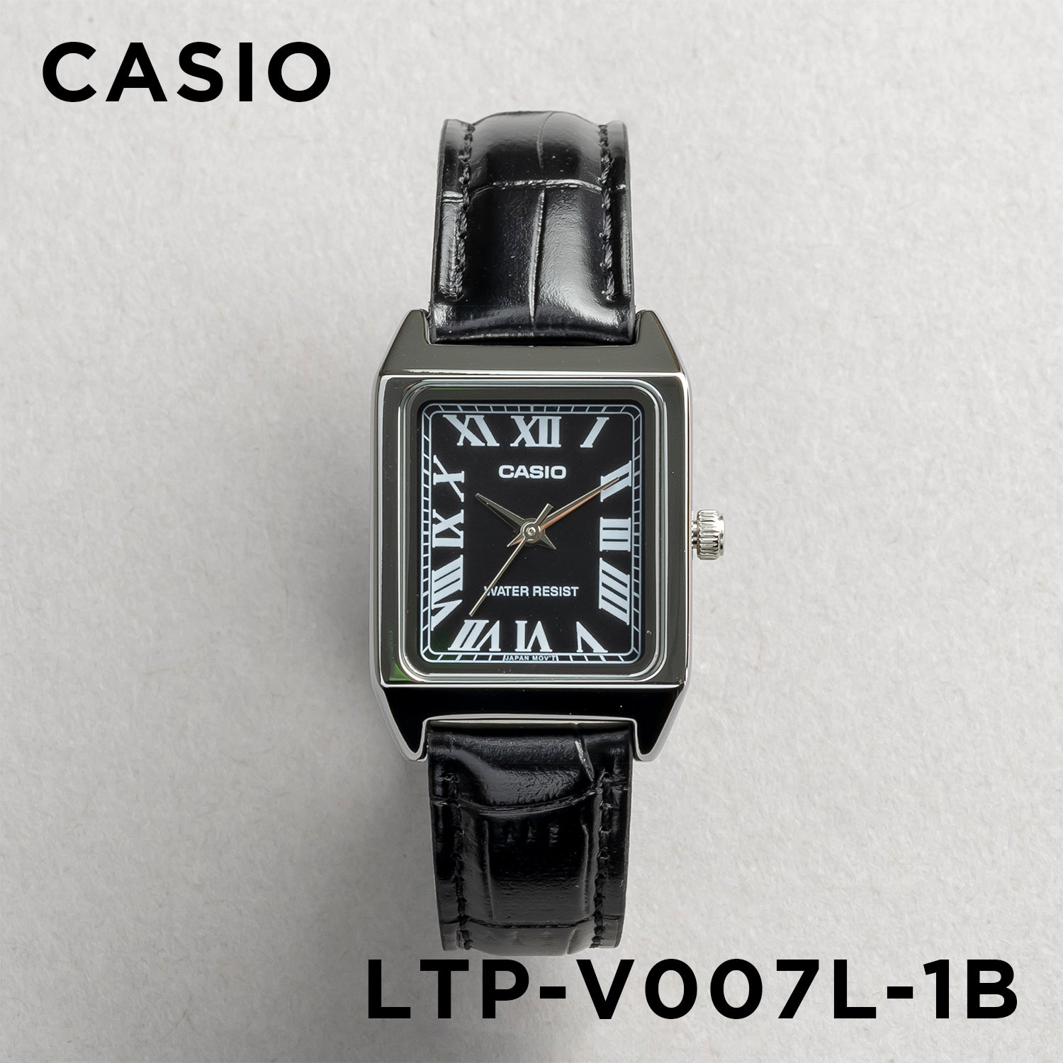 CASIO カシオ LTP-V007L-1B ブラック ブラック文字盤 アナログ レディース 腕時計