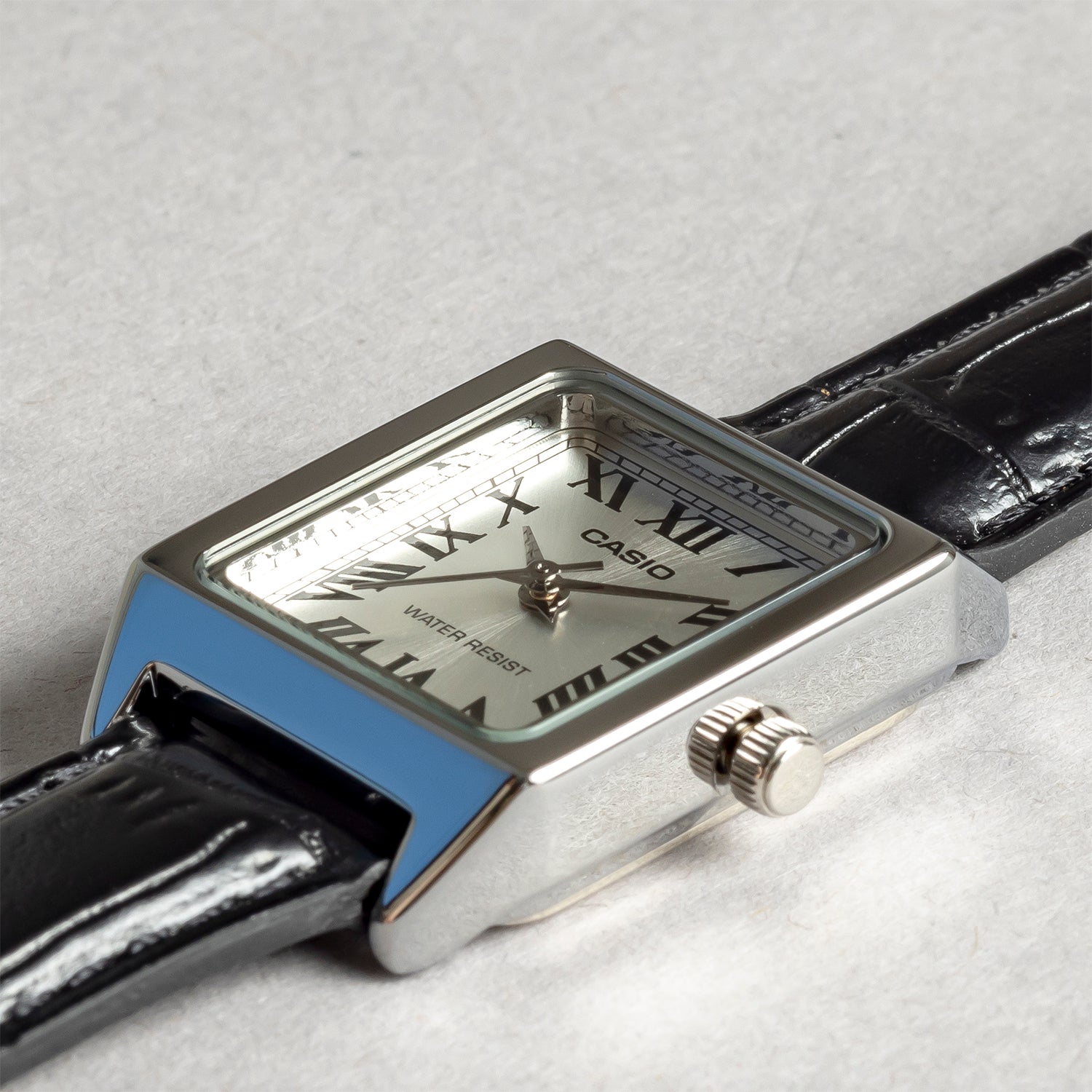 CASIO カシオ LTP-V007L-7B1 ブラック シルバー文字盤 アナログ レディース 腕時計