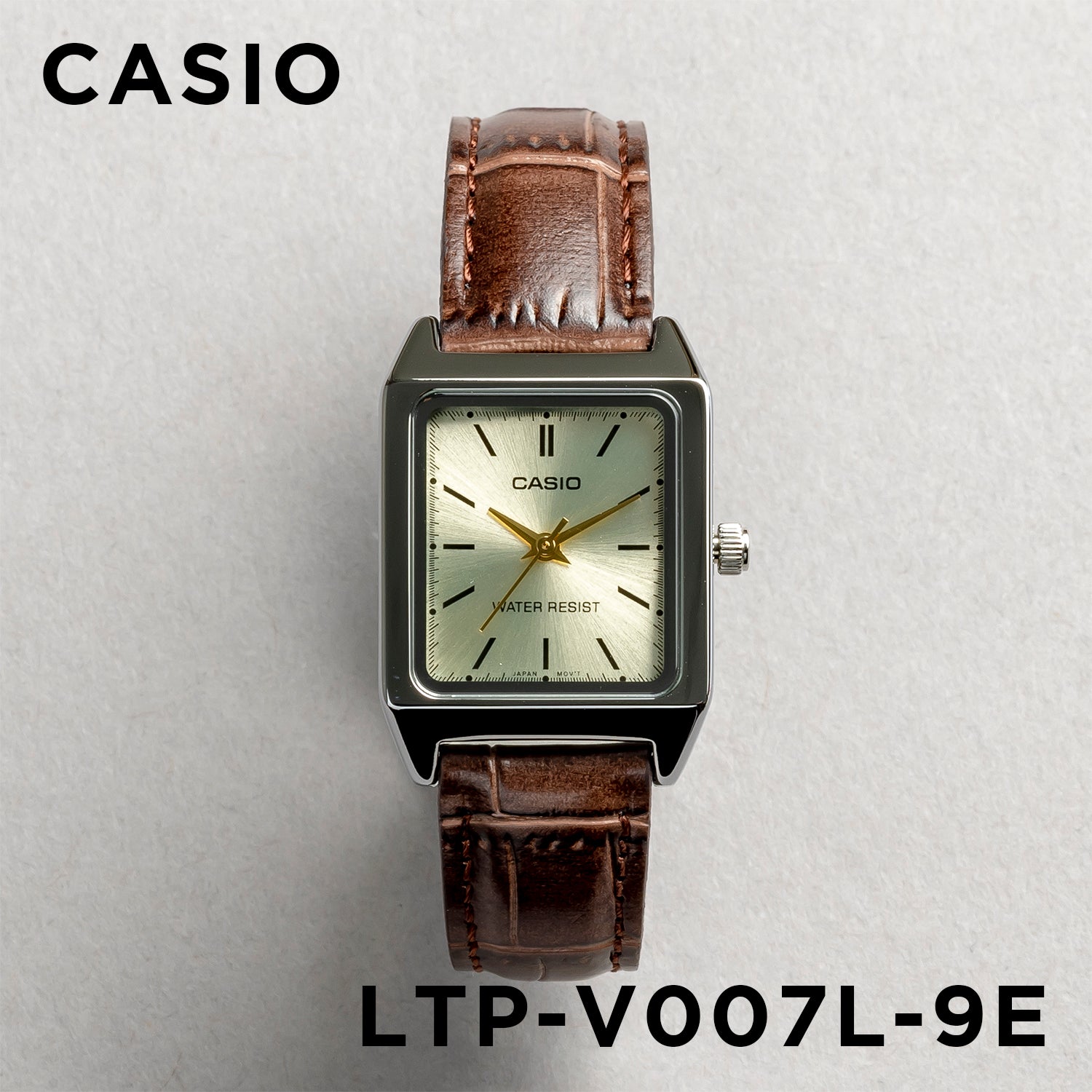 CASIO カシオ LTP-V007L-9E ブラウン ゴールド文字盤 アナログ レディース 腕時計