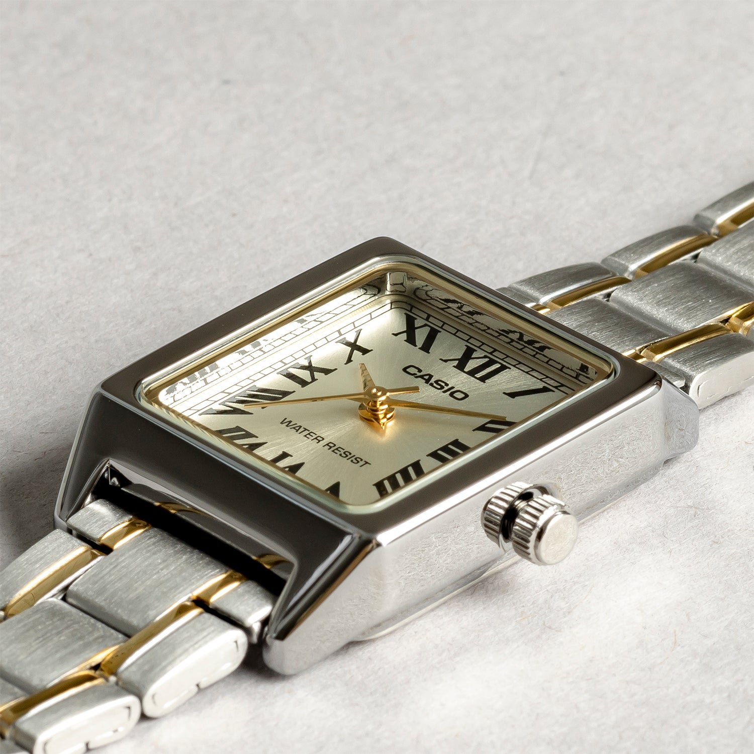 CASIO カシオ LTP-V007SG-9B シルバー ゴールド文字盤 アナログ レディース 腕時計