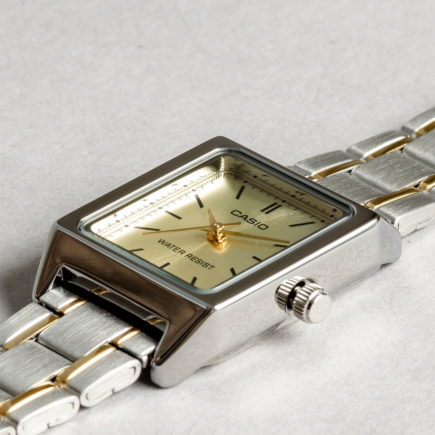 CASIO カシオ LTP-V007SG-9E シルバー ゴールド文字盤 アナログ レディース 腕時計