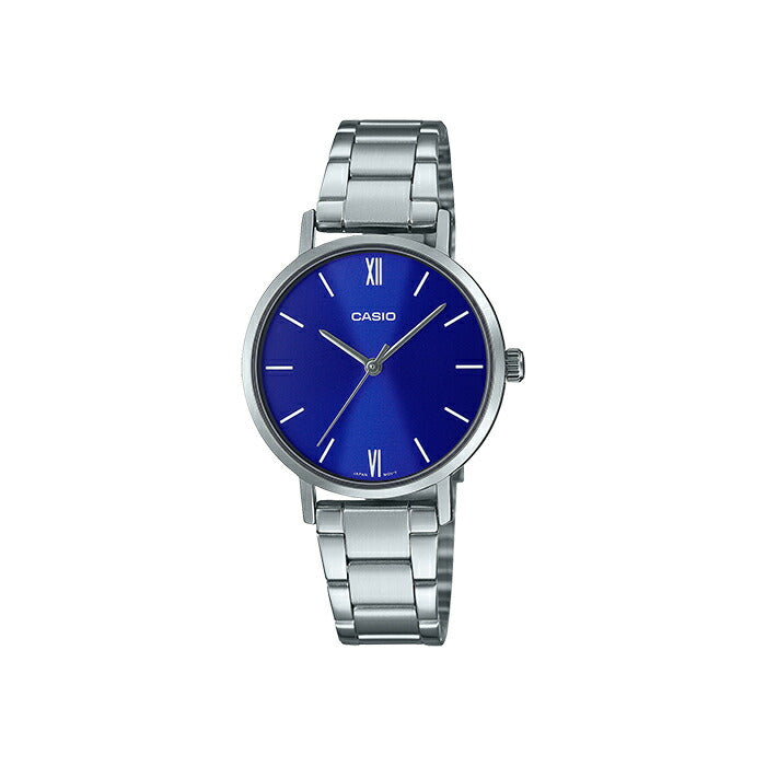【10年保証】【日本未発売】CASIOSTANDARDカシオスタンダードLTP-VT02D-2A腕時計時計ブランドレディースキッズ子供女の子チープカシオチプカシアナログブルー青シルバー海外モデルギフトプレゼント