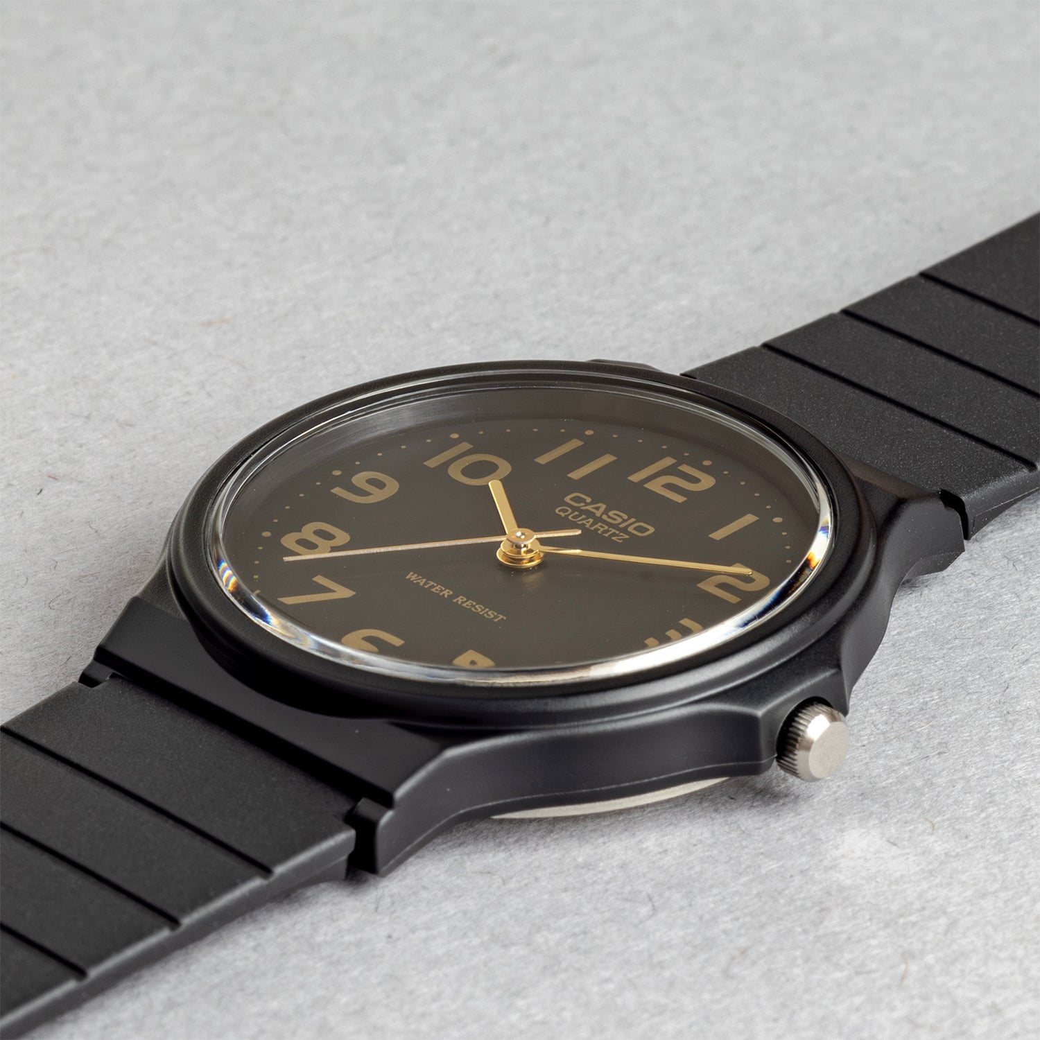 CASIO カシオ MQ-24-1B2 ブラック ブラック文字盤 アナログ メンズ 腕時計 斜め