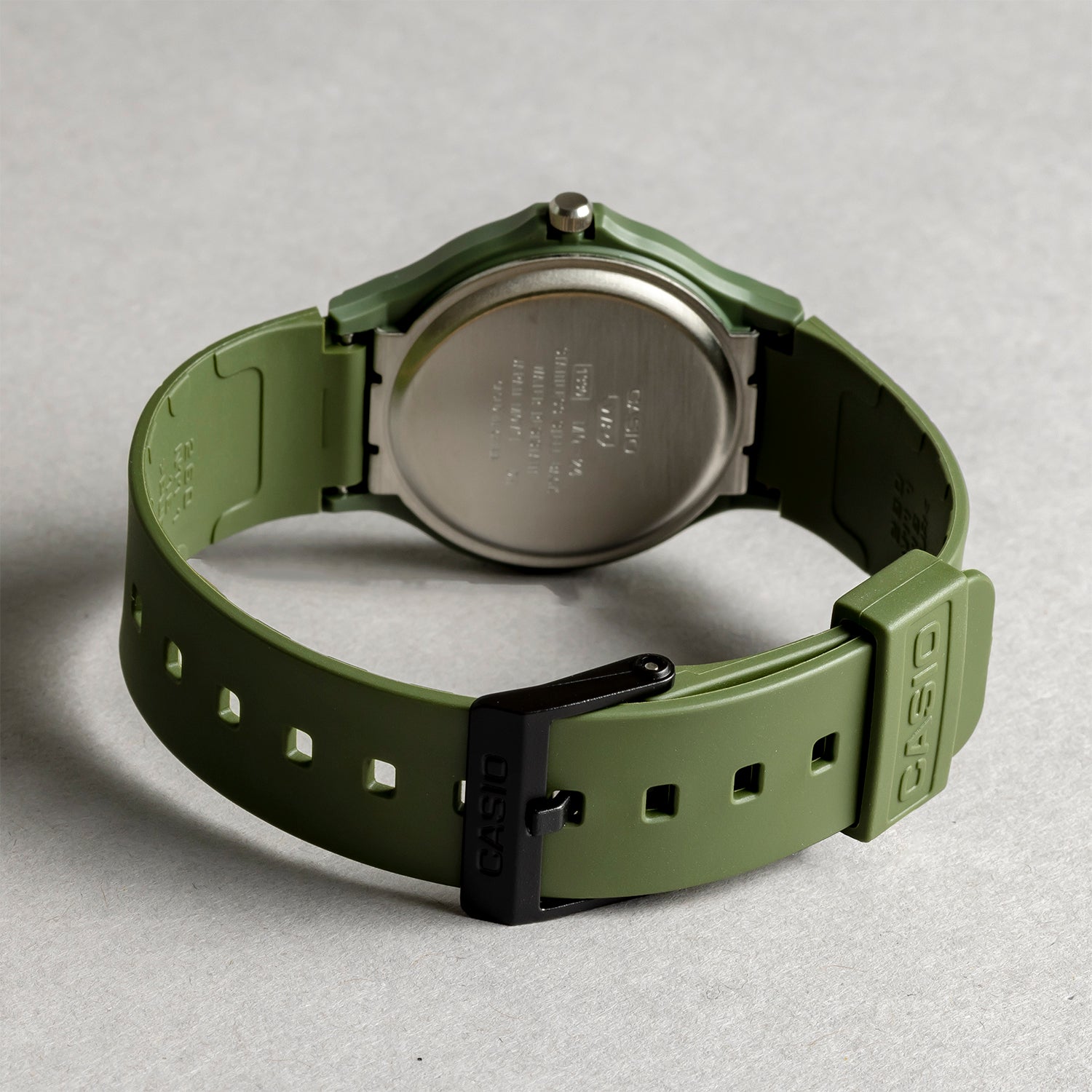 CASIO カシオ MQ-24UC-3B カーキ ブラック文字盤 アナログ ユニセックス 腕時計 ベルト