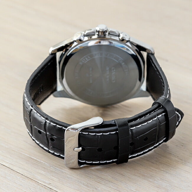 【10年保証】【日本未発売】CASIOカシオスタンダードメンズ腕時計キッズ子供男の子チープカシオチプカシアナログ日付シルバーブラック黒レザー革ベルト海外モデル