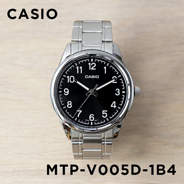 【10年保証】【日本未発売】CASIOSTANDARDカシオスタンダードMTP-V005D-1B4腕時計時計ブランドメンズレディースキッズ子供男の子女の子チープカシオチプカシアナログブラック黒シルバー海外モデルギフトプレゼント