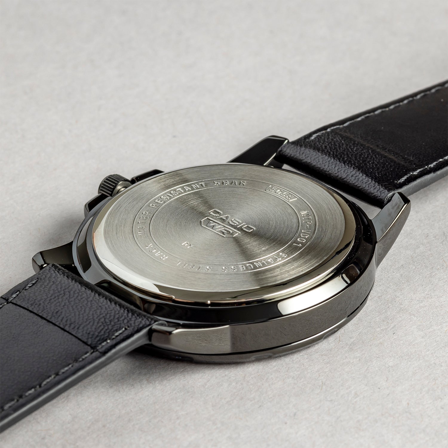 CCASIO カシオ MTP-VD01BL-1B ブラック ブラック文字盤 アナログ メンズ 腕時計