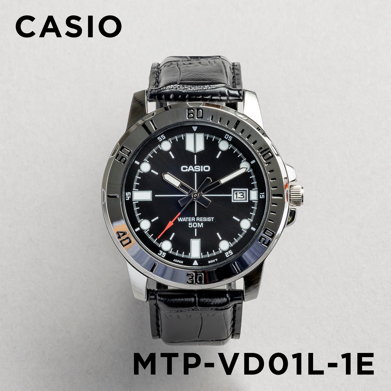 CASIO カシオ MTP-VD01L-1E ブラック ブラック文字盤 アナログ メンズ 腕時計