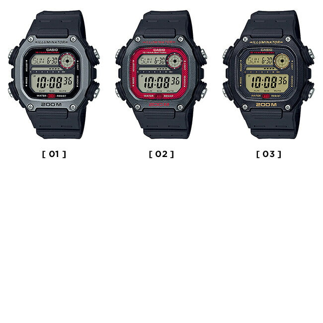 【10年保証】CASIOSPORTSカシオスポーツ腕時計時計ブランドメンズキッズ子供男の子チープカシオチプカシデジタル日付カレンダー防水ブラック黒レッド赤シルバーギフトプレゼント