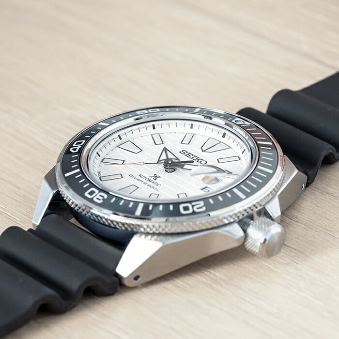 【10年保証】【日本未発売】SEIKOPROSPEXセイコープロスペックスオートマチックダイバーSRPE37腕時計時計ブランドメンズ逆輸入アナログホワイト白ブラック黒サムライ海外モデルギフトプレゼント