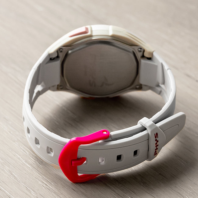 CASIO カシオ STR-300-7 ホワイト ピンク文字盤 デジタル レディース 腕時計 ベルト