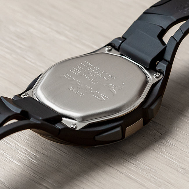 CASIO カシオ STR-300C-1 ブラック グレー文字盤 デジタル レディース 腕時計 ケースバック