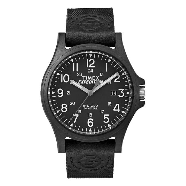 TIMEXEXPEDITIONタイメックスエクスペディションアカディア40MMTW4B08100腕時計時計ブランドメンズレディースミリタリーアナログブラック黒レザー革ベルトギフトプレゼント