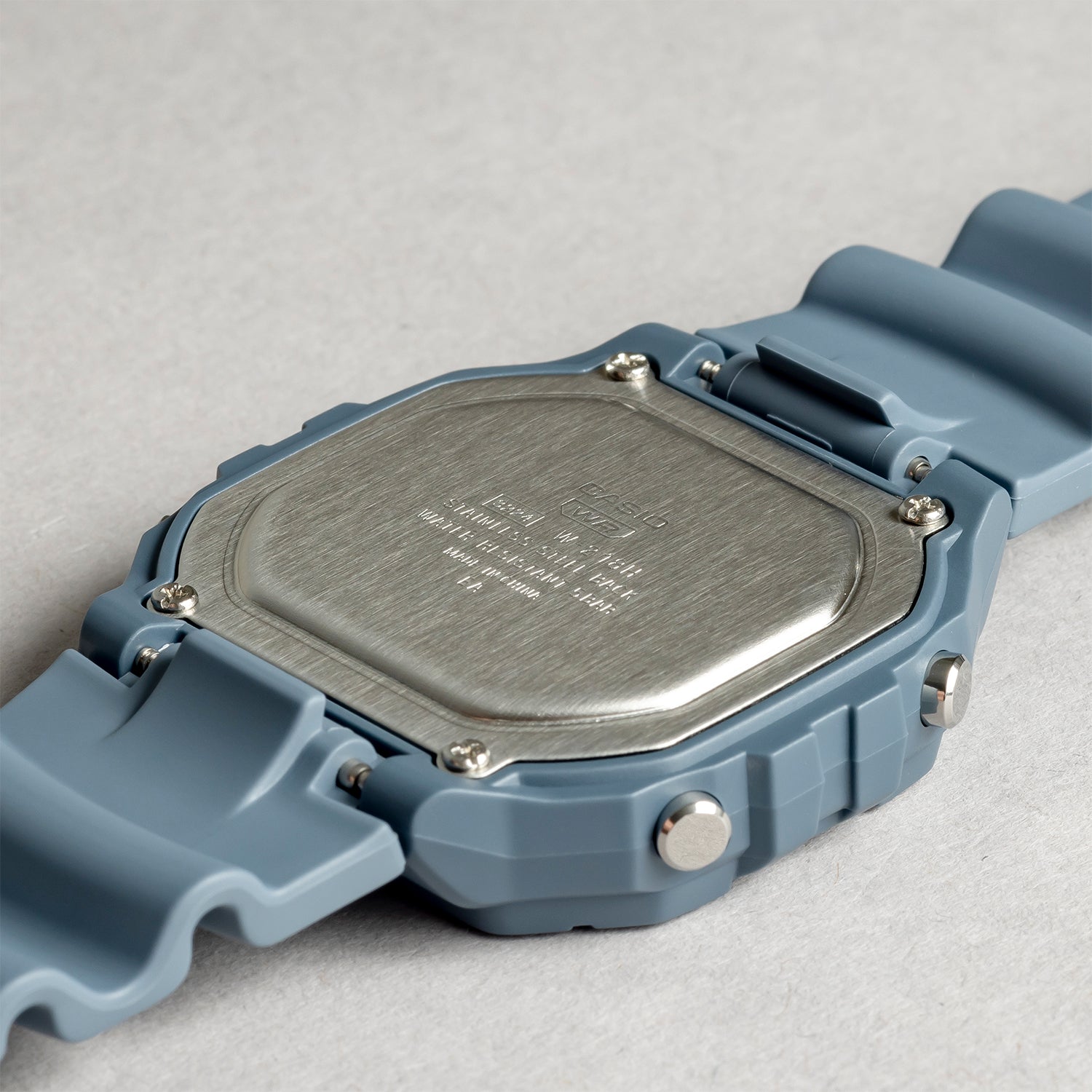 CASIO カシオ W-218HC-2A ブルー ホワイト文字盤 デジタル ユニセックス 腕時計 ケースバック