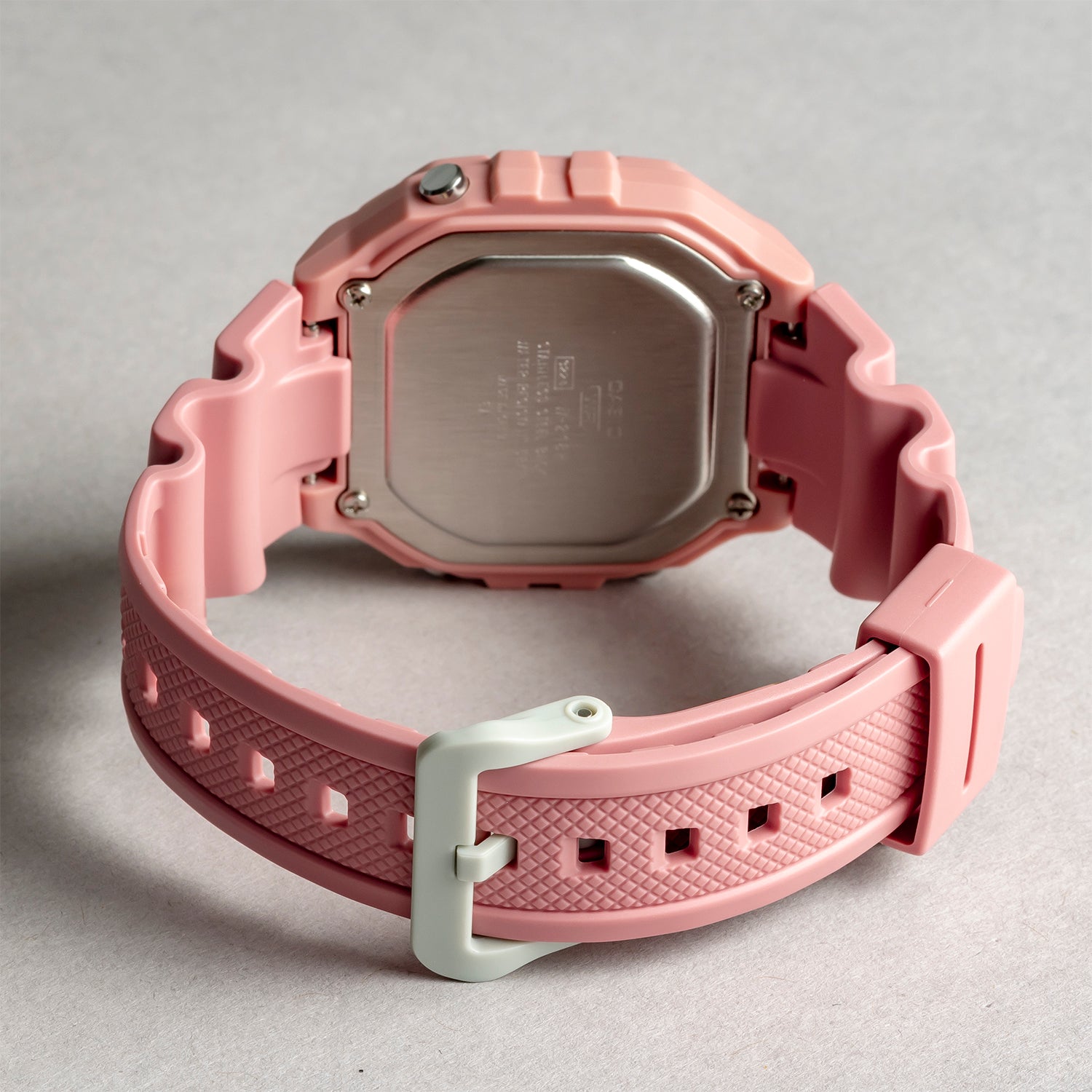 CASIO カシオ W-218HC-4A ピンク ホワイト文字盤 デジタル ユニセックス 腕時計 ベルト