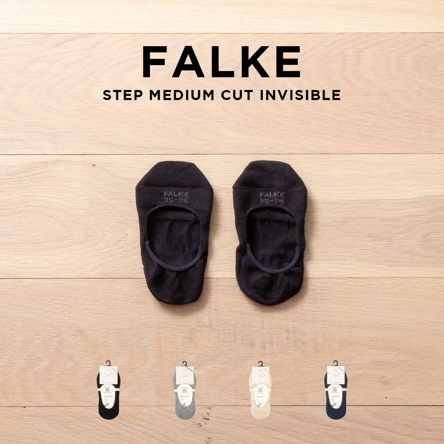 Falke Step Medium Cut Invisible 46492 靴下 46492_1