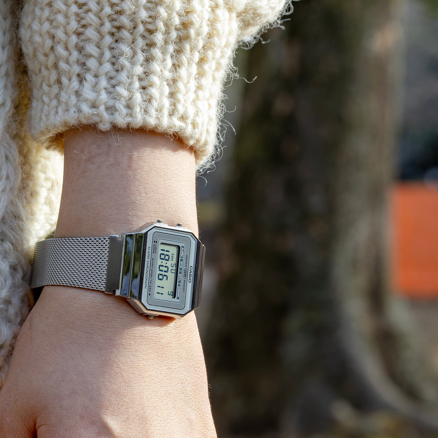 CASIO カシオ A700WM-7A シルバー グレー文字盤 デジタル メンズ 腕時計
