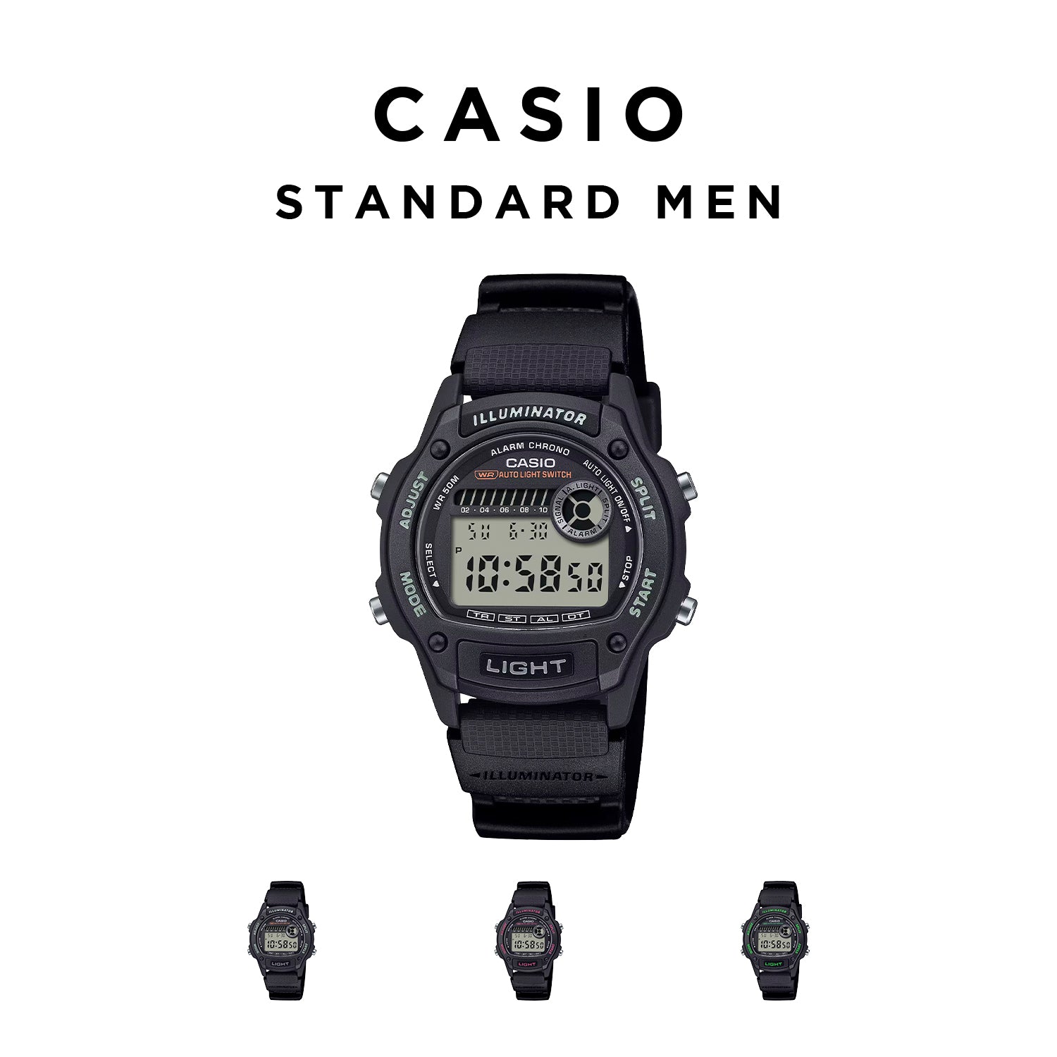 CASIO カシオ W-220H デジタル メンズ 腕時計