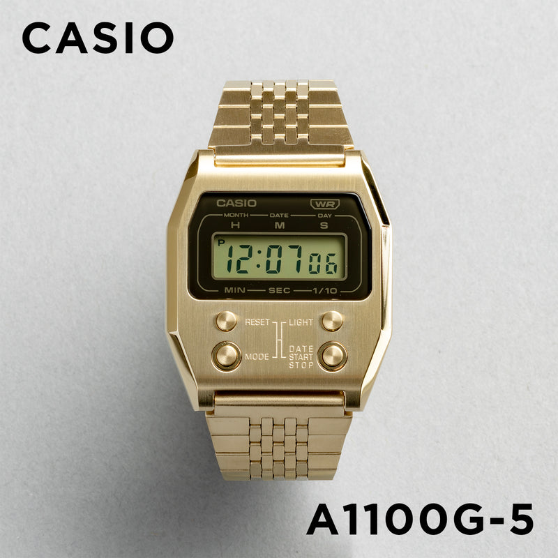 Casio - A1100G-5EF - Polshorloge - Unisex - Kwarts Casio - A1100G-5EF - Polshorloge - Unisex - Kwarts