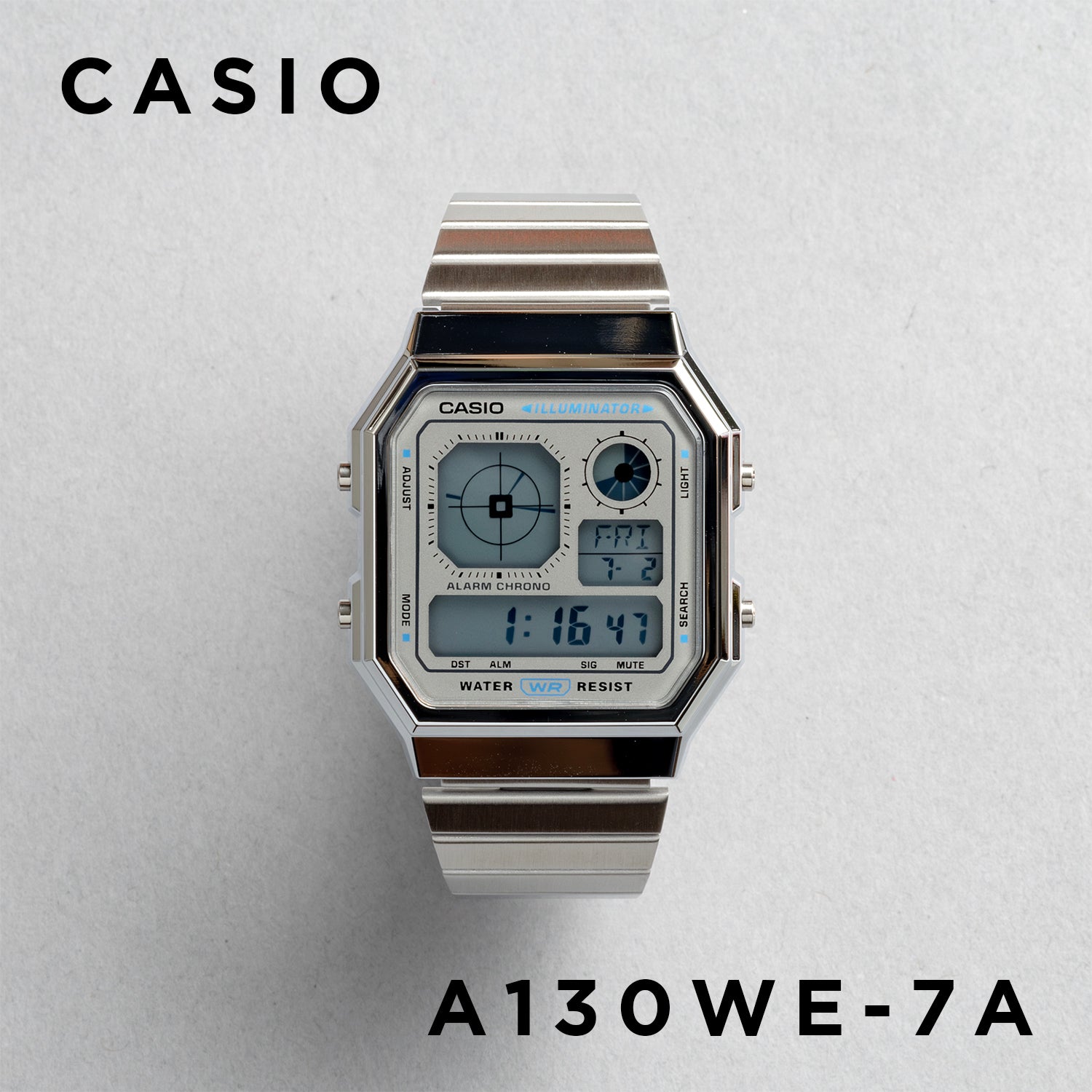 CASIO カシオ A130WE メンズ 腕時計 日常生活用防水 10年保証