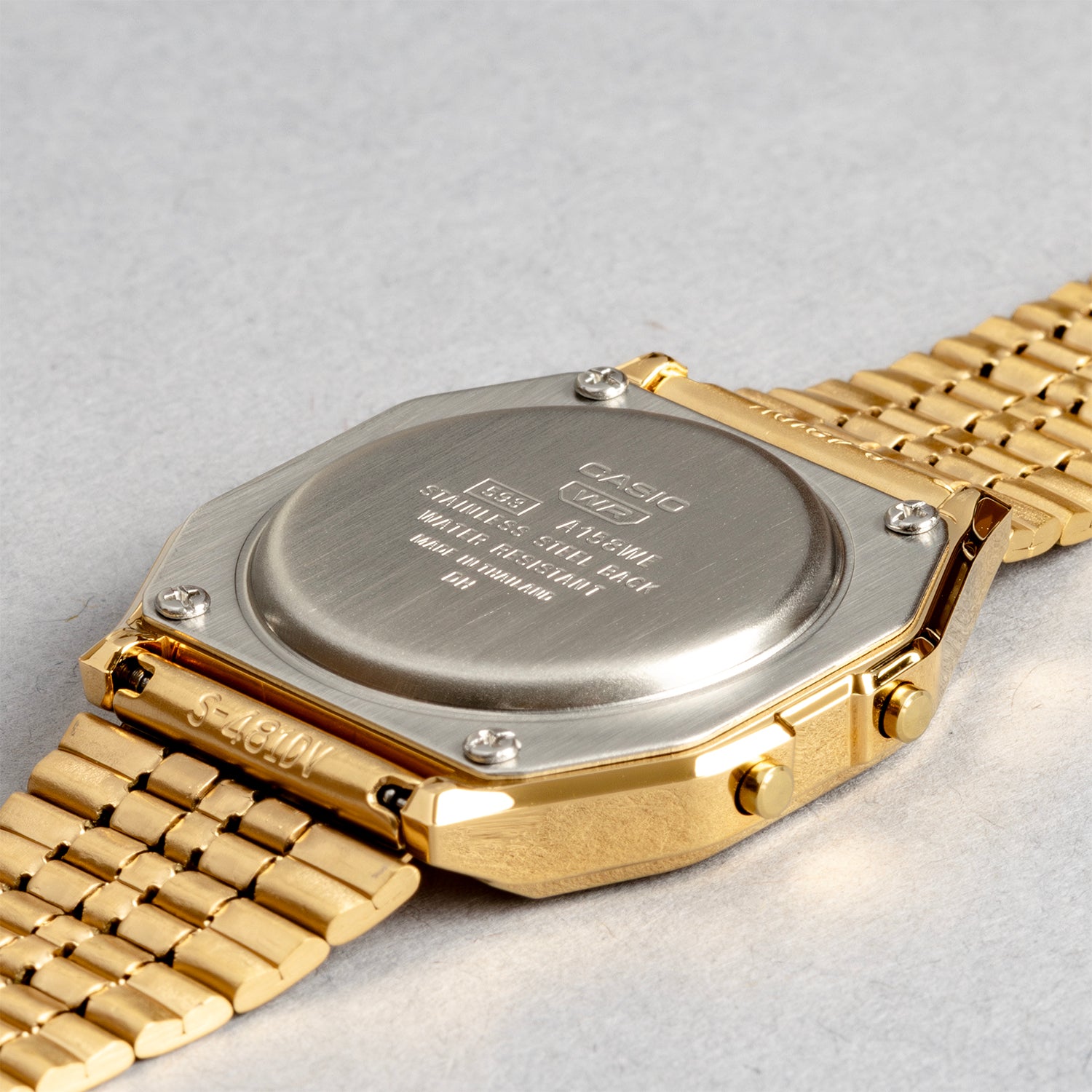 CASIO カシオ A158WEGV-9A ゴールド ゴールド文字盤 デジタル ユニセックス 腕時計
